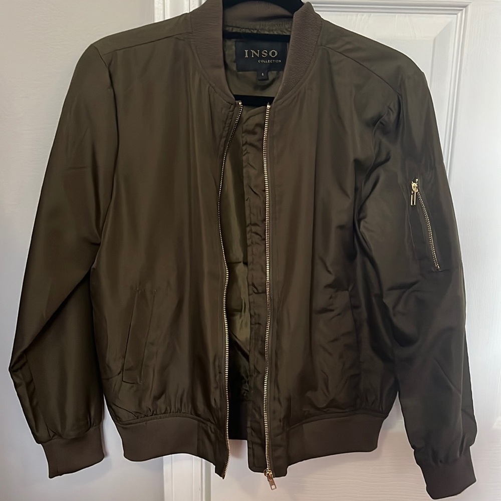 Olive Green Bomber Jacket